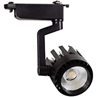 LEDKIA LIGHTING Foco LED Dora 30W Negro para Carril Monofásico Blanco Cálido 3000K